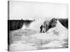 Crater of the Giant Geyser, Yellowstone National Park, USA, 1893-John L Stoddard-Stretched Canvas