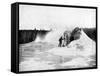 Crater of the Giant Geyser, Yellowstone National Park, USA, 1893-John L Stoddard-Framed Stretched Canvas