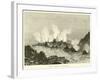 Crater of Vesuvius in 1834-null-Framed Giclee Print