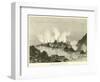 Crater of Vesuvius in 1834-null-Framed Giclee Print