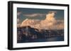 Craterside, Clouds and Peak, Crater Lake, Oregon-Vincent James-Framed Photographic Print