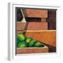 Crates with Green Oranges, 1999-Pedro Diego Alvarado-Framed Premium Giclee Print