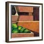 Crates with Green Oranges, 1999-Pedro Diego Alvarado-Framed Giclee Print