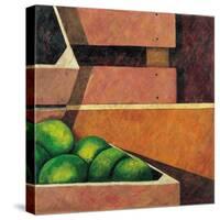 Crates with Green Oranges, 1999-Pedro Diego Alvarado-Stretched Canvas