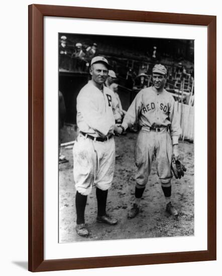 Cravath, Philadelphia Phillies, Speaker, Boston Red Sox, Baseball Photo - Philadelphia, PA-Lantern Press-Framed Art Print
