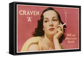 Craven a Advertisement-null-Framed Stretched Canvas