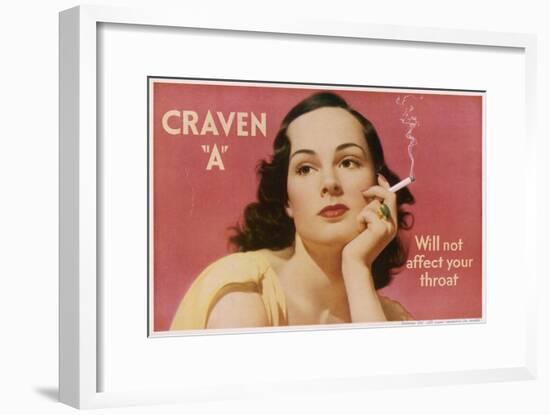 Craven a Advertisement-null-Framed Art Print