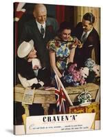 Craven a Cork-Tipped Virginia Cigarettes, 1937-null-Stretched Canvas