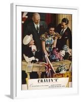 Craven a Cork-Tipped Virginia Cigarettes, 1937-null-Framed Giclee Print