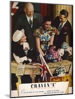 Craven a Cork-Tipped Virginia Cigarettes, 1937-null-Mounted Giclee Print