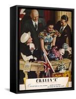 Craven a Cork-Tipped Virginia Cigarettes, 1937-null-Framed Stretched Canvas