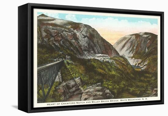 Crawford Notch, White Mountains, New Hampshire-null-Framed Stretched Canvas