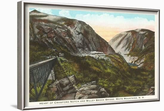 Crawford Notch, White Mountains, New Hampshire-null-Framed Art Print