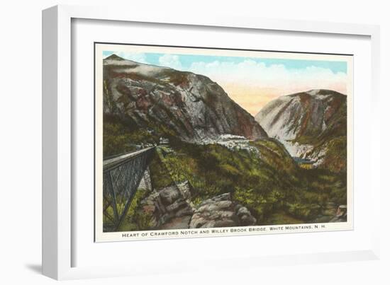 Crawford Notch, White Mountains, New Hampshire-null-Framed Art Print