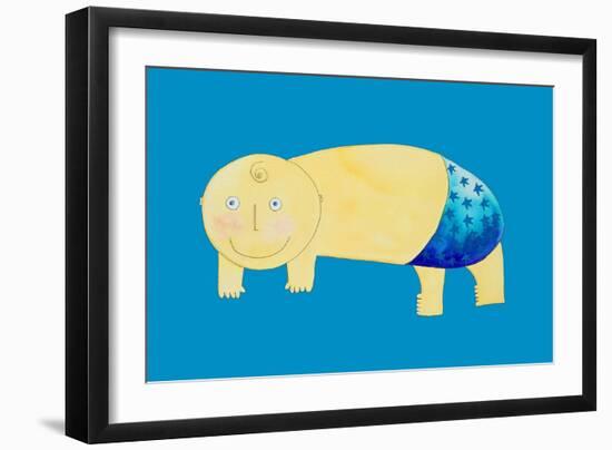 Crawling Baby, 1999-Julie Nicholls-Framed Giclee Print