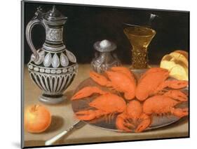 Crayfish on a Pewter Plate-Gotthardt Von Wedig-Mounted Giclee Print