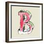 Crayon Alphabet, Hand Drawn Letter B-Andriy Zholudyev-Framed Art Print