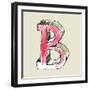 Crayon Alphabet, Hand Drawn Letter B-Andriy Zholudyev-Framed Art Print