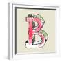 Crayon Alphabet, Hand Drawn Letter B-Andriy Zholudyev-Framed Art Print