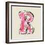 Crayon Alphabet, Hand Drawn Letter R-Andriy Zholudyev-Framed Art Print