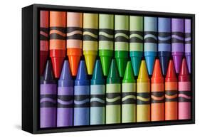 Crayons of a Rainbow II-Kathy Mahan-Framed Stretched Canvas