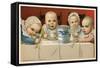 Crazed Babies with Condensed Milk-null-Framed Stretched Canvas