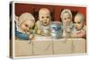 Crazed Babies with Condensed Milk-null-Stretched Canvas
