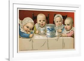 Crazed Babies with Condensed Milk-null-Framed Premium Giclee Print