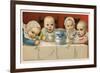 Crazed Babies with Condensed Milk-null-Framed Art Print