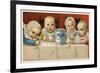 Crazed Babies with Condensed Milk-null-Framed Art Print