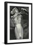 Crazed Woman in Underwear-null-Framed Art Print