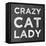 Crazy Cat-Erin Clark-Framed Stretched Canvas