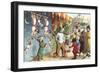 Crazy Cats Acrobats-null-Framed Premium Giclee Print