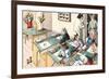 Crazy Cats at Art School-null-Framed Art Print