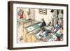 Crazy Cats at Art School-null-Framed Art Print