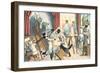 Crazy Cats at Art School-null-Framed Art Print