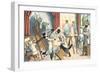 Crazy Cats at Art School-null-Framed Art Print