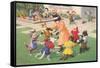 Crazy Cats at Play-null-Framed Stretched Canvas