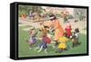 Crazy Cats at Play-null-Framed Stretched Canvas