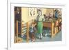 Crazy Cats at School-null-Framed Art Print