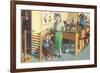 Crazy Cats at School-null-Framed Art Print