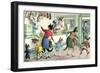 Crazy Cats at the Butcher Shop-null-Framed Art Print