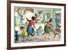 Crazy Cats at the Butcher Shop-null-Framed Art Print