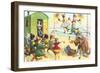 Crazy Cats at the Circus-null-Framed Premium Giclee Print