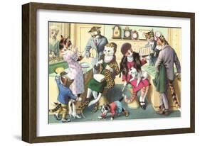 Crazy Cats at the Jewelry Store-null-Framed Art Print