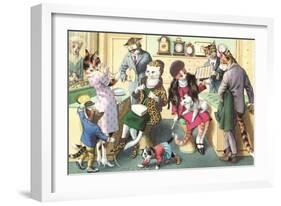 Crazy Cats at the Jewelry Store-null-Framed Art Print
