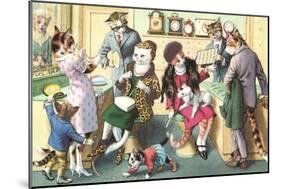 Crazy Cats at the Jewelry Store-null-Mounted Art Print