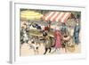 Crazy Cats at the Market-null-Framed Art Print