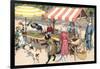 Crazy Cats at the Market-null-Framed Art Print