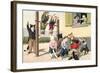 Crazy Cats at the Playground-null-Framed Art Print